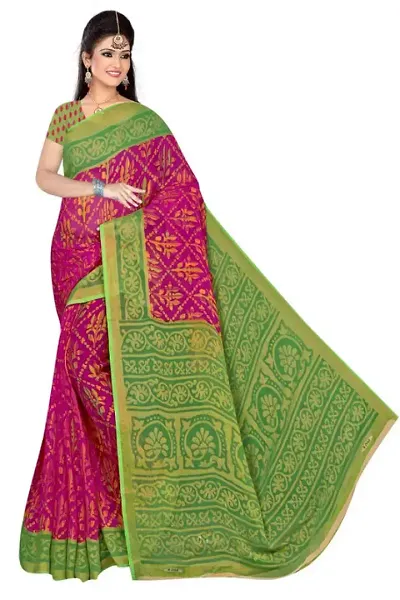 Beautiful Silk Saree With Blouse Piece