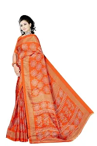 Lovly Women's Crepe Silk Printed Saree With Unstitched Blouse Piece - Festival,Party,Wedding (A-M-S-118)-thumb1