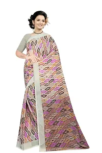 Lovly Women's Printed Weightless Fabric Beautiful Ethinic Wear Saree With Unstiched Blouse Piece (A_V_M_16062134-grey)-thumb2