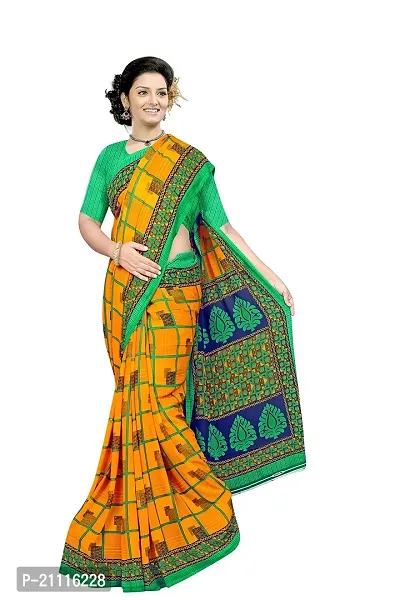 Lovly Women's Georgette Digital Prints Saree With Unstitched Blouse Piece - Festival | Party | Wedding (V-183)-thumb4