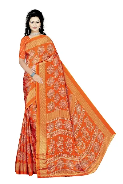 Lovly Women's Crepe Silk Saree With Unstitched Blouse Piece - Festival,Party,Wedding (A-M-S-118)