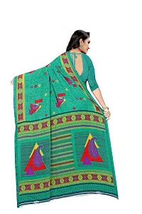 Lovly Women's Georgette Digital Prints Saree With Unstitched Blouse Piece - Festival | Party | Wedding (V-131)-thumb3