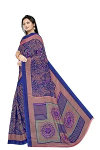 Lovly Women's Crepe Silk Printed Saree With Unstitched Blouse Piece - Festival,Party,Wedding (A-M-S-115)-thumb2