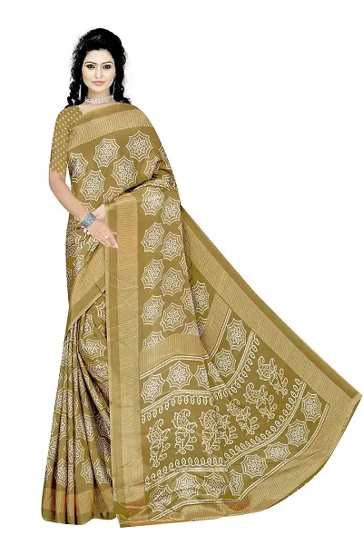 Lovly Women's Crepe Silk Saree With Unstitched Blouse Piece - Festival,Party,Wedding (A-M-S-121)