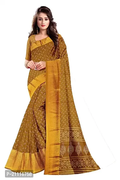 Lovly Women's Foil Print Moss Chiffon Beautiful Ethinic Wear Saree With Unstiched Blouse Piece (A_V_M_16062103-MustardYellow)-thumb2