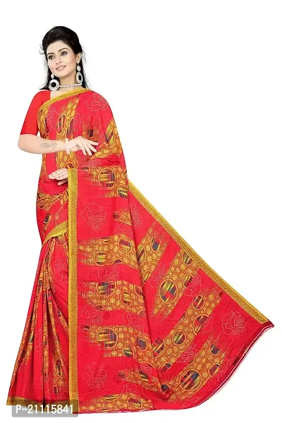 Lovly Women's Georgette Digital Prints Saree With Unstitched Blouse Piece - Festival | Party | Wedding (V-163)-thumb2