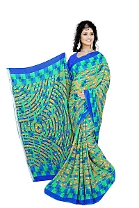 Lovly Women's Georgette Digital Prints Saree With Unstitched Blouse Piece - Festival | Party | Wedding (V-178)-thumb4