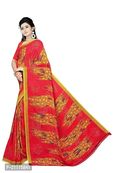 Lovly Women's Georgette Digital Prints Saree With Unstitched Blouse Piece - Festival | Party | Wedding (V-163)-thumb3