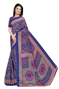 Lovly Women's Crepe Silk Printed Saree With Unstitched Blouse Piece - Festival,Party,Wedding (A-M-S-115)-thumb1