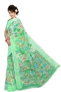 Lovly Women's Printed Weightless Fabric Beautiful Ethinic Wear Saree With Unstiched Blouse Piece (A_V_M_16062114-LightGreen)-thumb1