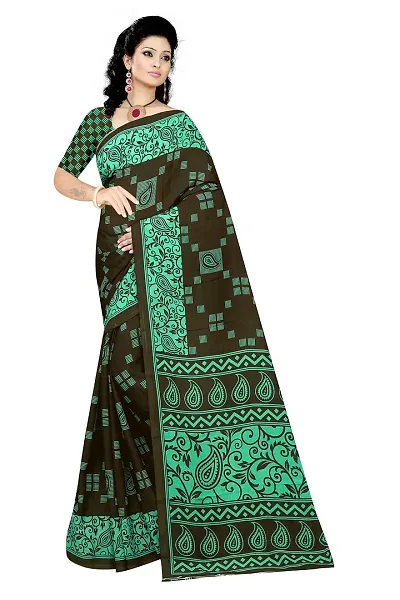 Lovly Women's Georgette Digital Prints Saree With Unstitched Blouse Piece - Festival | Party | Wedding