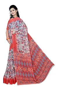 Lovly Women's Printed Weightless Fabric Beautiful Ethinic Wear Saree With Unstiched Blouse Piece (A_V_M_16062128-Peach)-thumb1