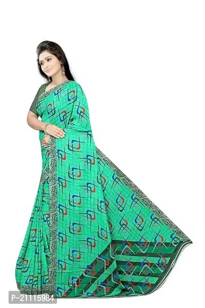 Lovly Women's Georgette Digital Prints Saree With Unstitched Blouse Piece - Festival | Party | Wedding (V-189)-thumb3