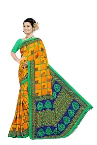 Lovly Women's Georgette Digital Prints Saree With Unstitched Blouse Piece - Festival | Party | Wedding (V-183)-thumb1