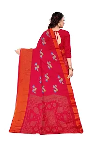 Lovly Women's Printed Moss Chiffon Beautiful Ethinic Wear Saree With Unstiched Blouse Piece (A_V_M_16062051-Pink)-thumb3