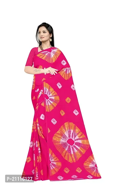 Lovly Women's Georgette Digital Prints Saree With Unstitched Blouse Piece - Festival | Party | Wedding (V-180)