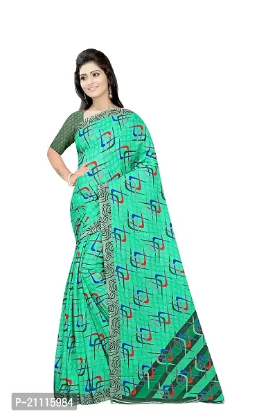 Lovly Women's Georgette Digital Prints Saree With Unstitched Blouse Piece - Festival | Party | Wedding (V-189)-thumb0