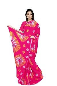 Lovly Women's Georgette Digital Prints Saree With Unstitched Blouse Piece - Festival | Party | Wedding (V-180)-thumb4