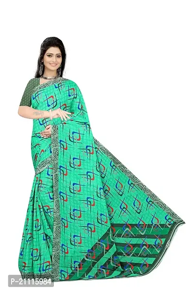 Lovly Women's Georgette Digital Prints Saree With Unstitched Blouse Piece - Festival | Party | Wedding (V-189)-thumb2