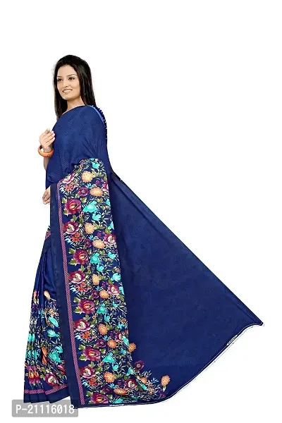 Lovly Women's Georgette Digital Prints Saree With Unstitched Blouse Piece - Festival | Party | Wedding (V-111)-thumb3