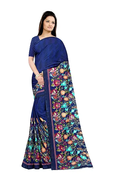 Lovly Women's Georgette Digital Prints Saree With Unstitched Blouse Piece - Festival | Party | Wedding (V-111)