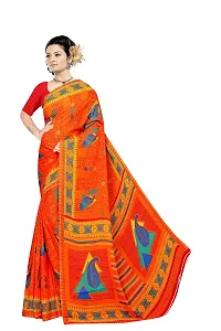 Lovly Women's Georgette Digital Prints Saree With Unstitched Blouse Piece - Festival | Party | Wedding (V-132)-thumb1