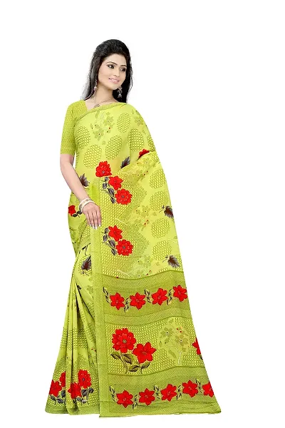 Stylish Georgette Saree with Blouse Piece For Women