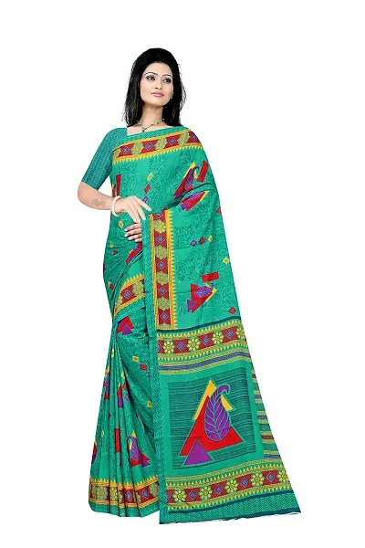 Lovly Women's Georgette Digital Prints Saree With Unstitched Blouse Piece - Festival | Party | Wedding