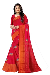 Lovly Women's Printed Moss Chiffon Beautiful Ethinic Wear Saree With Unstiched Blouse Piece (A_V_M_16062026-Pink)-thumb1