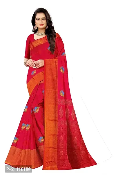 Lovly Women's Printed Moss Chiffon Beautiful Ethinic Wear Saree With Unstiched Blouse Piece (A_V_M_16062026-Pink)-thumb2