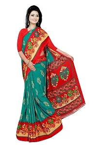 Lovly Women's Georgette Digital Prints Saree With Unstitched Blouse Piece - Festival | Party | Wedding (V-196)-thumb4