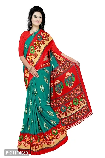 Lovly Women's Georgette Digital Prints Saree With Unstitched Blouse Piece - Festival | Party | Wedding (V-196)-thumb5