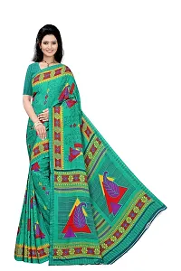 Lovly Women's Georgette Digital Prints Saree With Unstitched Blouse Piece - Festival | Party | Wedding (V-131)-thumb1