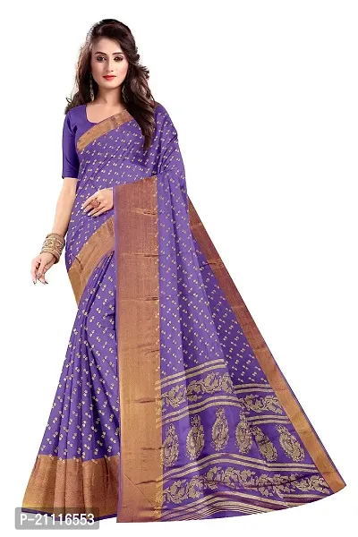 Lovly Women's Foil Print Moss Chiffon Beautiful Ethinic Wear Saree With Unstiched Blouse Piece (A_V_M_16062101-LightPurple)