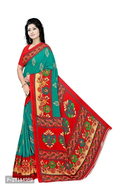 Lovly Women's Georgette Digital Prints Saree With Unstitched Blouse Piece - Festival | Party | Wedding (V-196)-thumb3