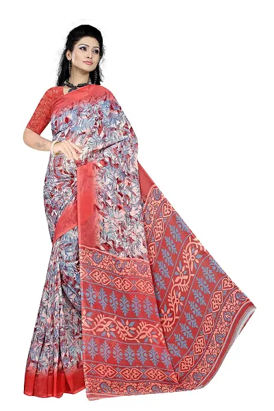 Lovly Women's Weightless Fabric Beautiful Ethinic Wear Saree With Unstiched Blouse Piece (A_V_M_16062128-Peach)