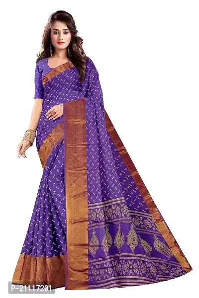 Lovly Women's Foil Print Moss Chiffon Beautiful Ethinic Wear Saree With Unstiched Blouse Piece (A_V_M_16062106-Purple)