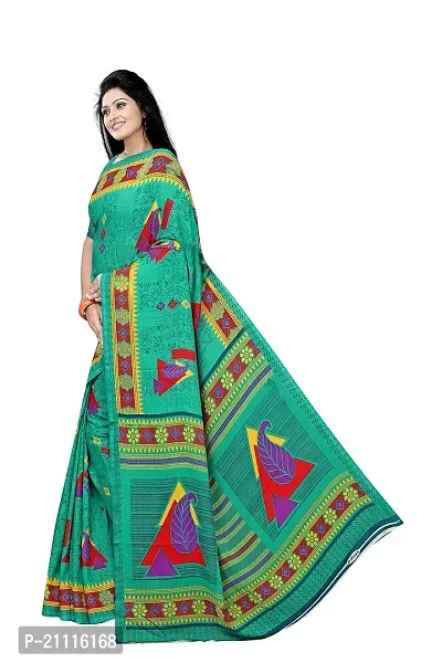 Lovly Women's Georgette Digital Prints Saree With Unstitched Blouse Piece - Festival | Party | Wedding (V-131)-thumb3