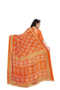 Lovly Women's Crepe Silk Printed Saree With Unstitched Blouse Piece - Festival,Party,Wedding (A-M-S-118)-thumb3