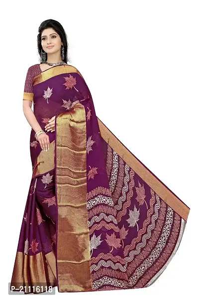 Lovly Women's Printed Moss Chiffon Beautiful Ethinic Wear Saree With Unstiched Blouse Piece (A_V_M_16062091-Purple)