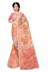 Lovly Women's Printed Weightless Fabric Beautiful Ethinic Wear Saree With Unstiched Blouse Piece (A_V_M_16062113-Multicolor)-thumb2