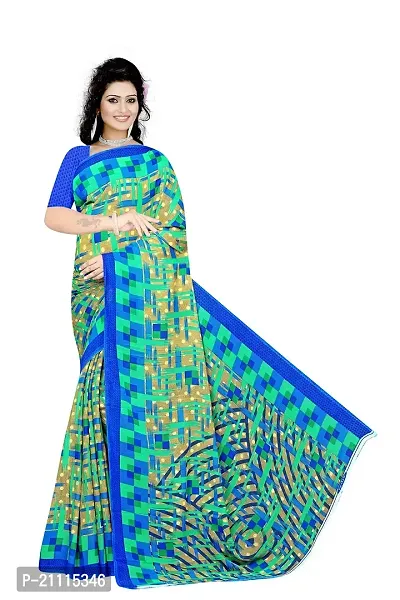 Lovly Women's Georgette Digital Prints Saree With Unstitched Blouse Piece - Festival | Party | Wedding (V-178)-thumb2