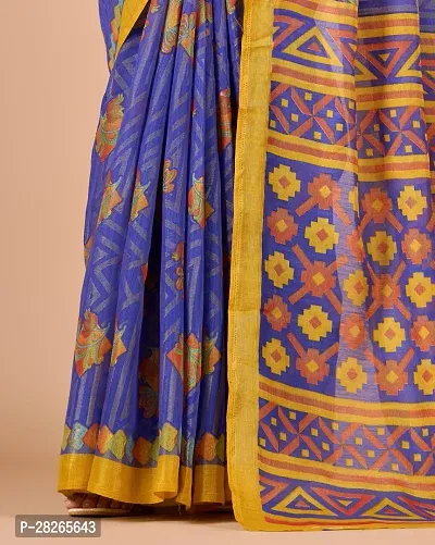 Fancy Brasso Saree With Blouse Piece For Women-thumb4