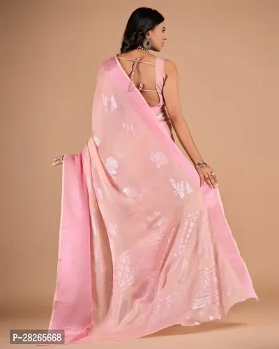 Fancy Chiffon Saree With Blouse Piece For Women-thumb2