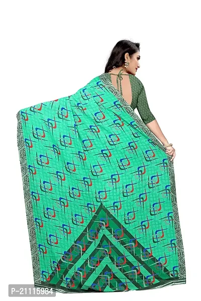 Lovly Women's Georgette Digital Prints Saree With Unstitched Blouse Piece - Festival | Party | Wedding (V-189)-thumb4