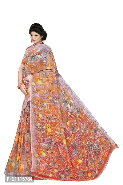 Lovly Women's Printed Weightless Fabric Beautiful Ethinic Wear Saree With Unstiched Blouse Piece (A_V_M_16062118-BabyPink)-thumb2