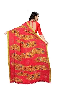 Lovly Women's Georgette Digital Prints Saree With Unstitched Blouse Piece - Festival | Party | Wedding (V-163)-thumb3