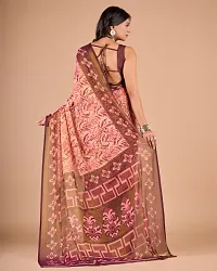 Fancy Brasso Saree With Blouse Piece For Women-thumb1