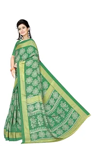 Lovly Women's Crepe Silk Printed Saree With Unstitched Blouse Piece - Festival,Party,Wedding (A-M-S-122)-thumb1