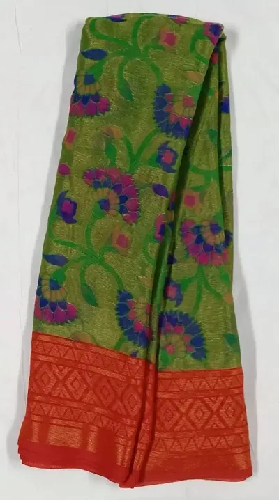 Fancy Chiffon Saree With Blouse Piece For Women